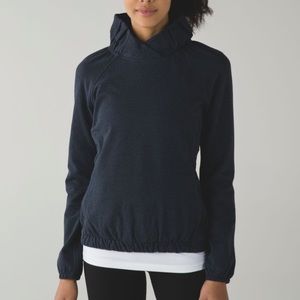 lululemon After All Pullover Sweatshirt | 8 | Navy Blue, Heathered Naval Blue
